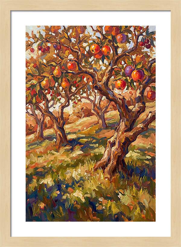 Orchard Serenity In Autumn