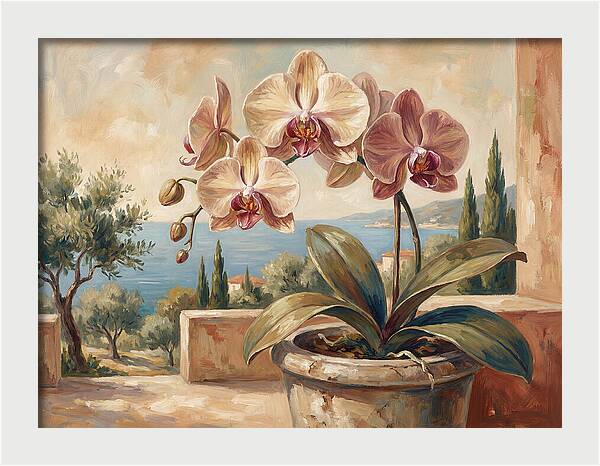 Orchid Blooming By The Sea