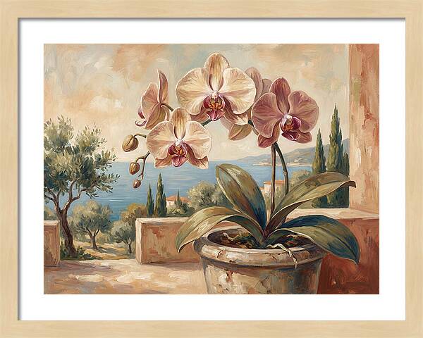 Orchid Blooming By The Sea