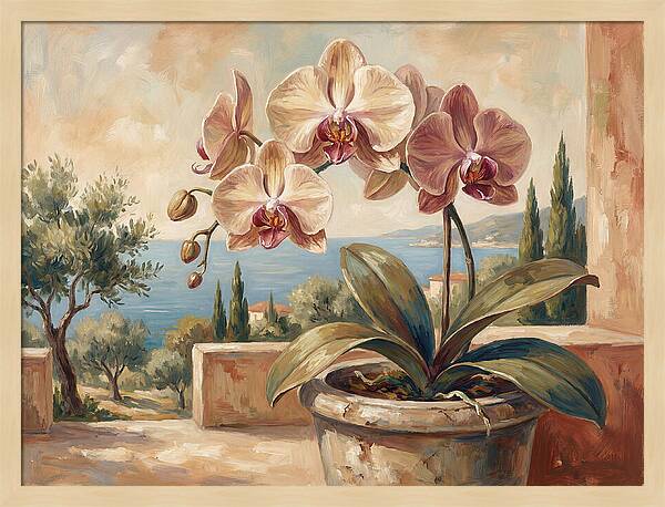 Orchid Blooming By The Sea