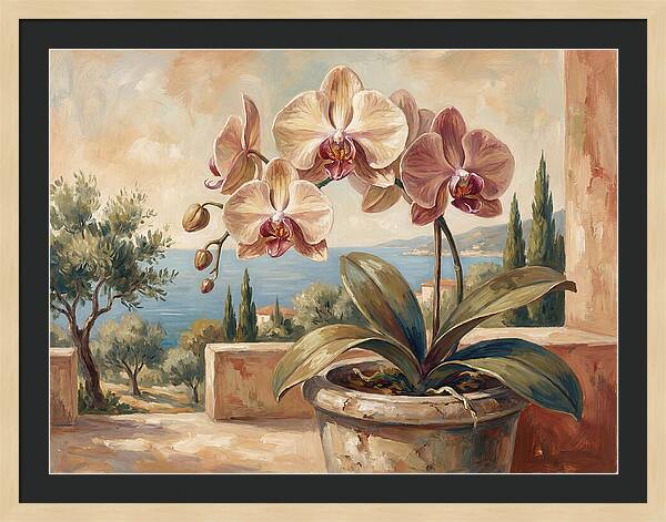 Orchid Blooming By The Sea