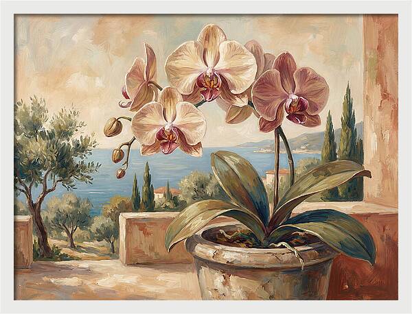 Orchid Blooming By The Sea