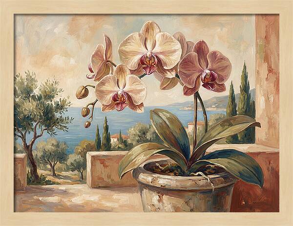 Orchid Blooming By The Sea