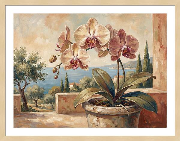 Orchid Blooming By The Sea