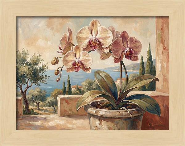 Orchid Blooming By The Sea