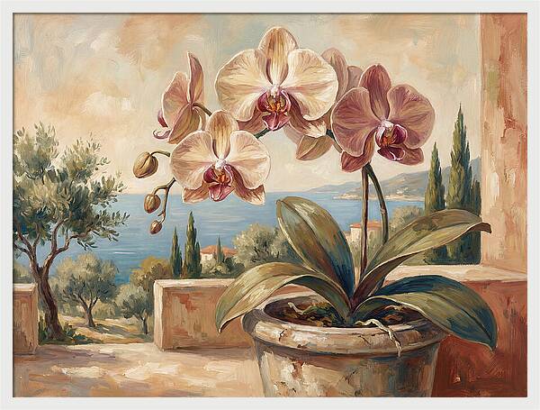 Orchid Blooming By The Sea