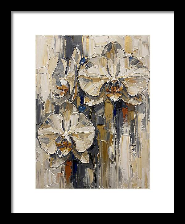 Orchid Elegance In Palette Knife