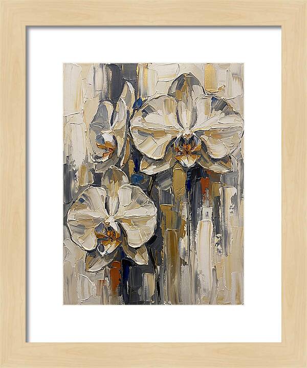 Orchid Elegance In Palette Knife