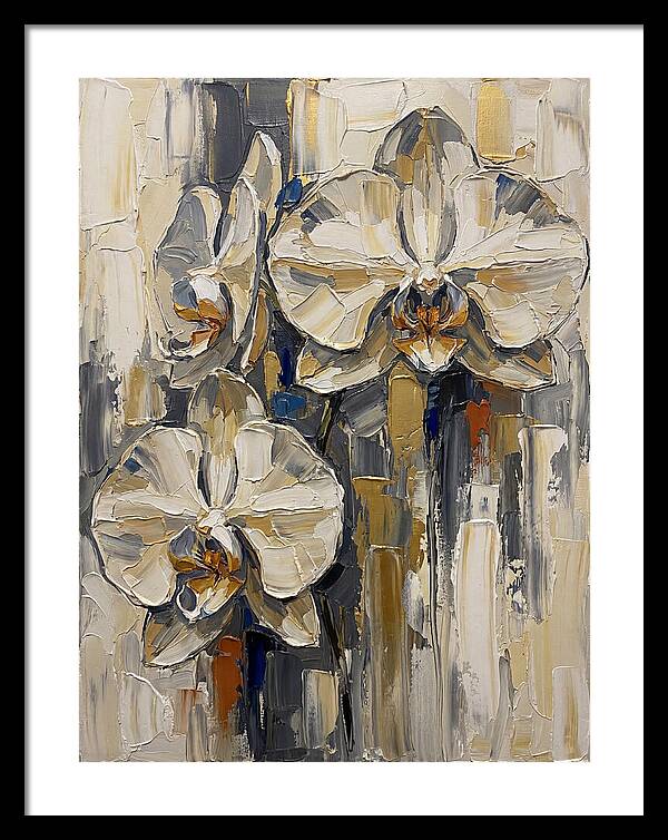 Orchid Elegance In Palette Knife