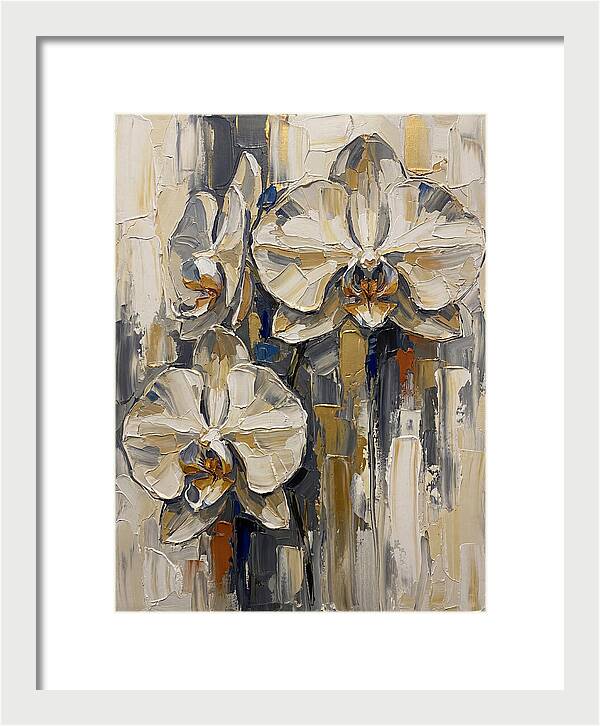 Orchid Elegance In Palette Knife