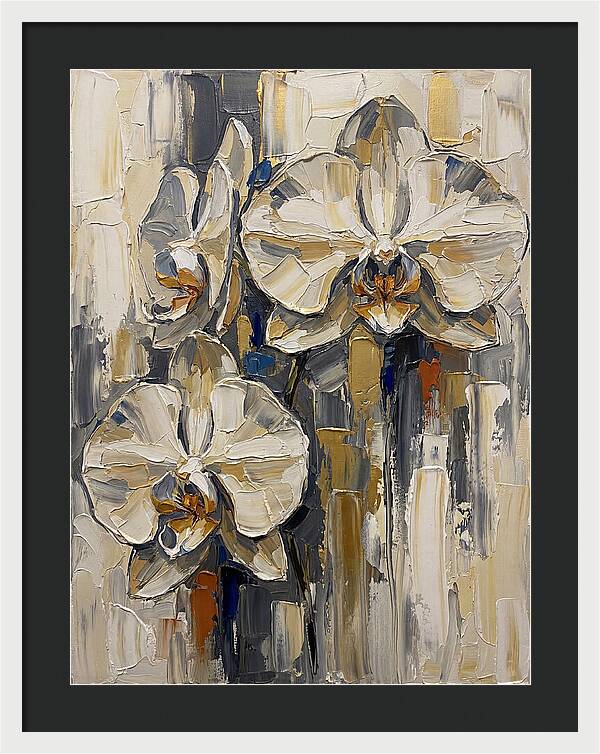 Orchid Elegance In Palette Knife