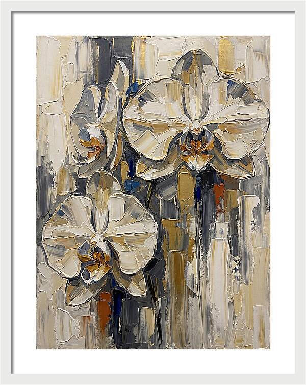 Orchid Elegance In Palette Knife