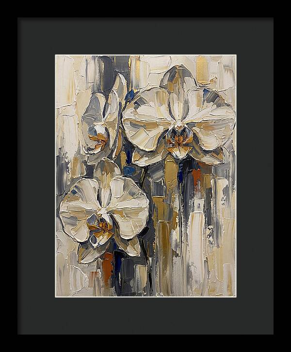 Orchid Elegance In Palette Knife