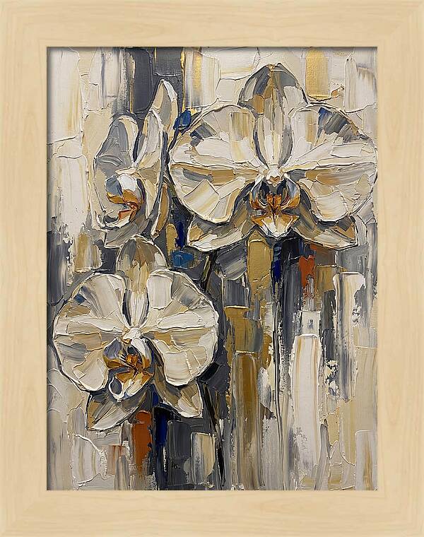 Orchid Elegance In Palette Knife
