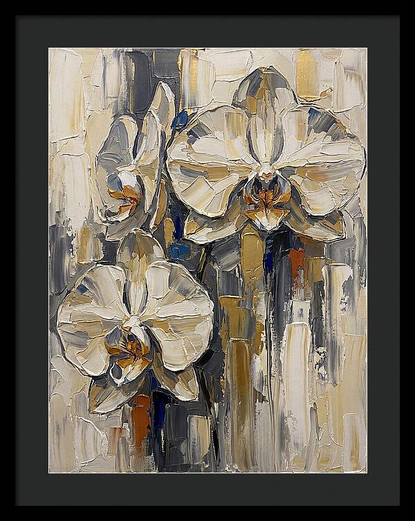 Orchid Elegance In Palette Knife