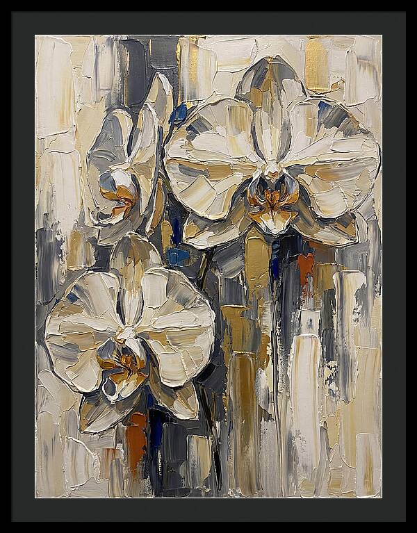 Orchid Elegance In Palette Knife