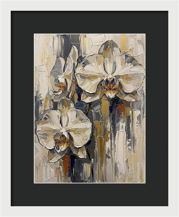 Orchid Elegance In Palette Knife