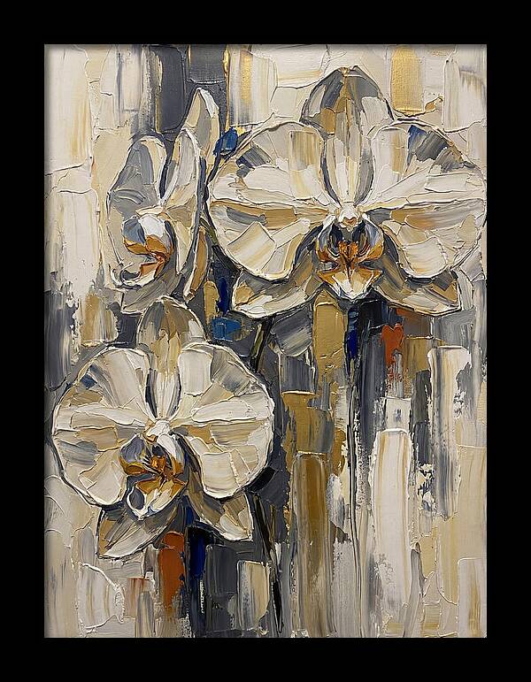 Orchid Elegance In Palette Knife