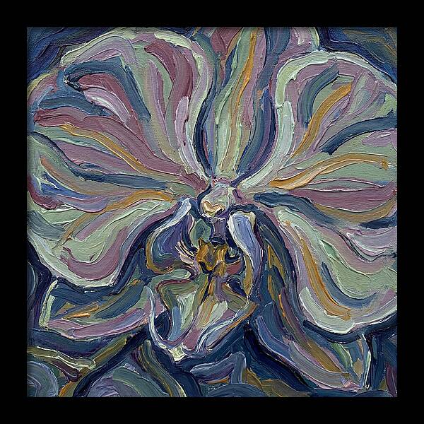 Orchid In Expressionist Style