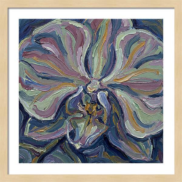 Orchid In Expressionist Style