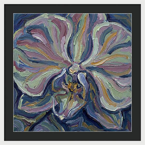 Orchid In Expressionist Style
