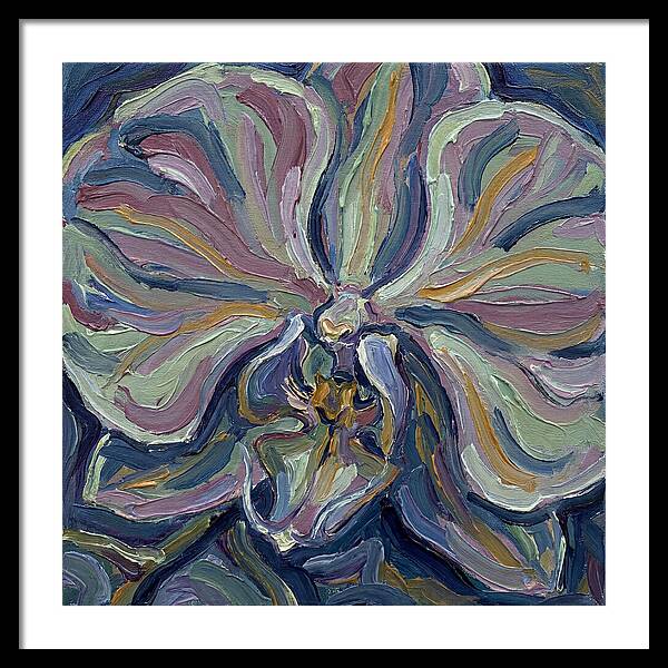 Orchid In Expressionist Style