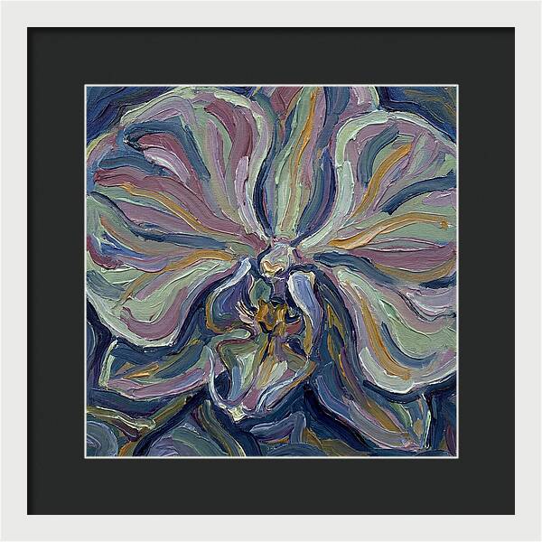 Orchid In Expressionist Style