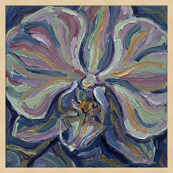 Orchid In Expressionist Style
