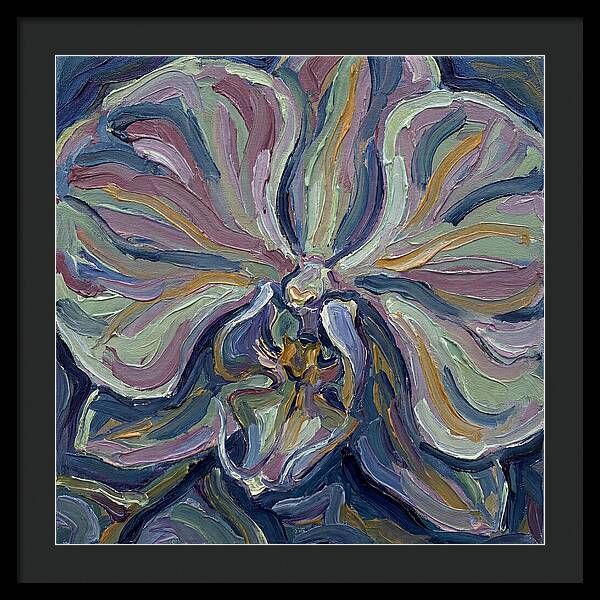 Orchid In Expressionist Style