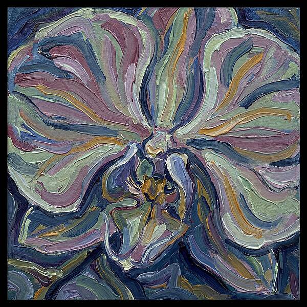 Orchid In Expressionist Style