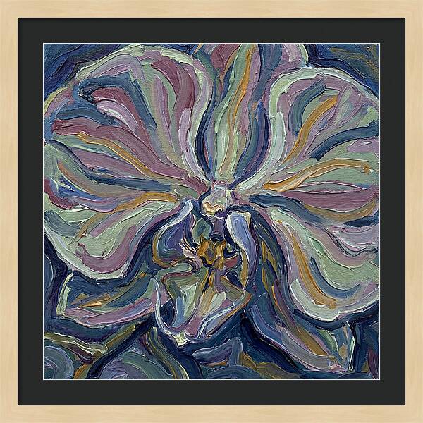 Orchid In Expressionist Style