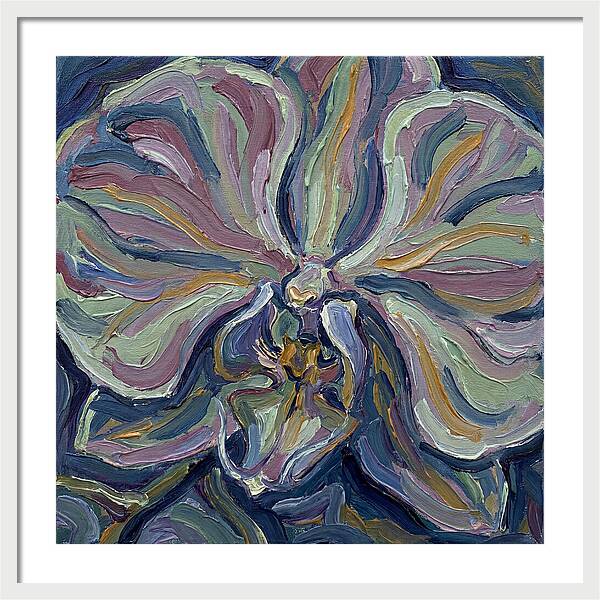 Orchid In Expressionist Style