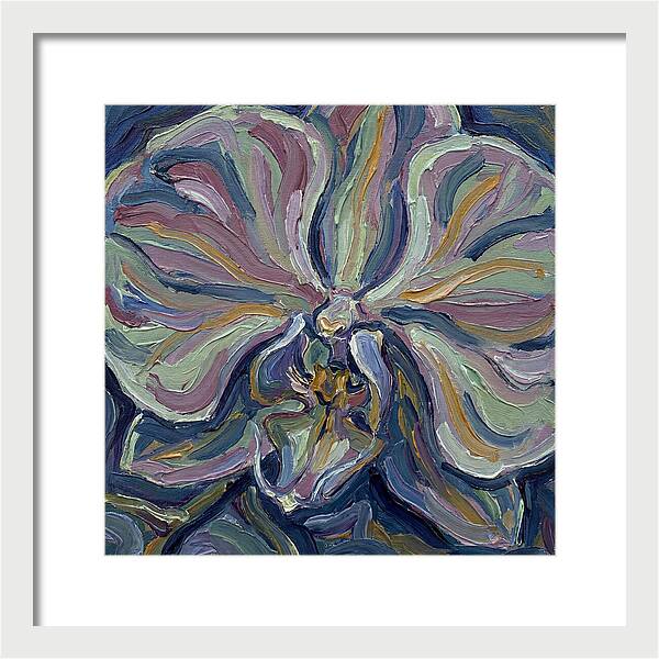 Orchid In Expressionist Style