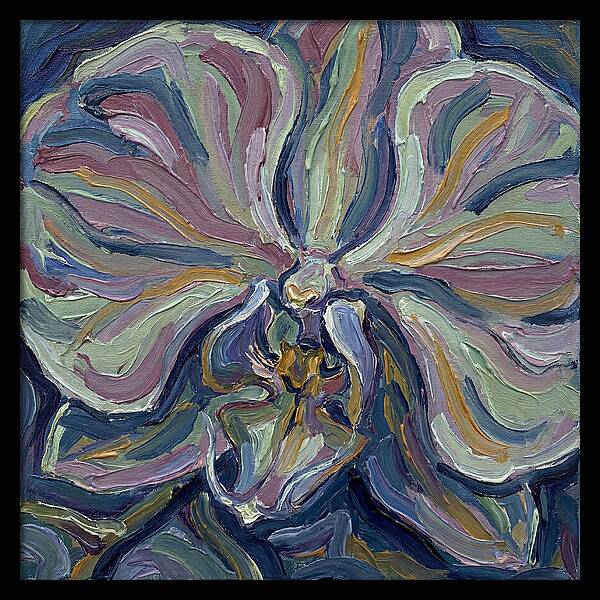 Orchid In Expressionist Style