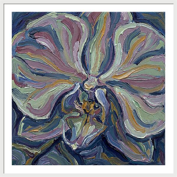 Orchid In Expressionist Style