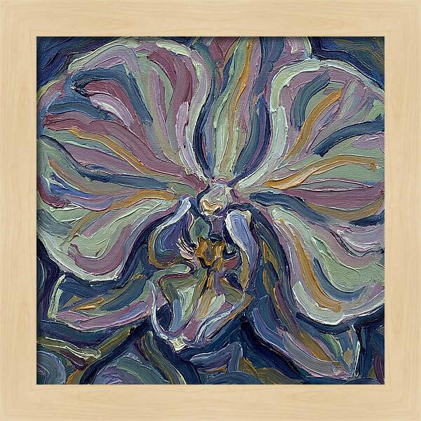 Orchid In Expressionist Style