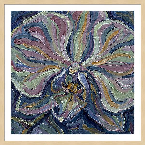 Orchid In Expressionist Style
