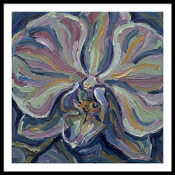 Orchid In Expressionist Style