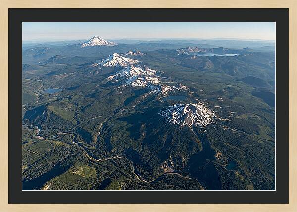 Oregon Cascades From Above
