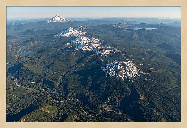 Oregon Cascades From Above