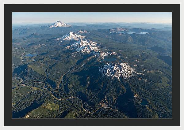 Oregon Cascades From Above