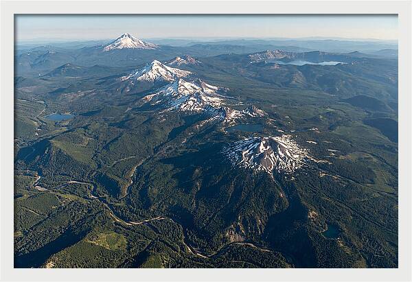 Oregon Cascades From Above