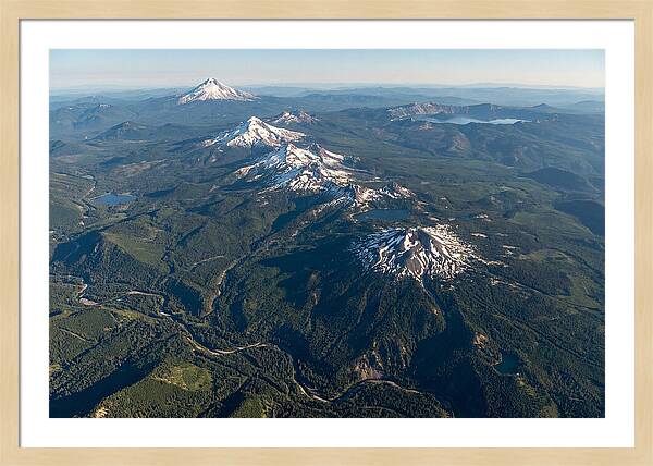 Oregon Cascades From Above