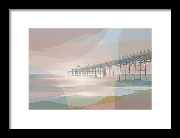Ornamental Victorian Iron Pier Over Ocean