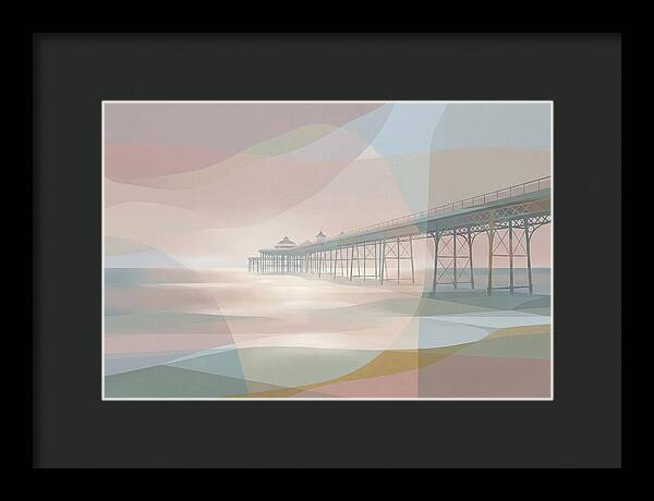Ornamental Victorian Iron Pier Over Ocean