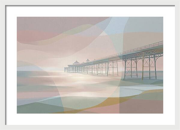 Ornamental Victorian Iron Pier Over Ocean
