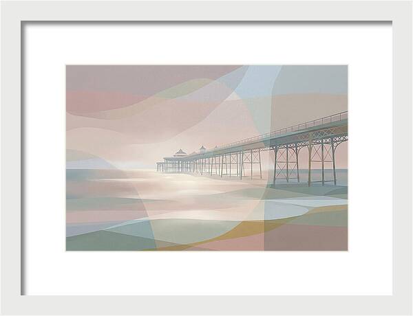 Ornamental Victorian Iron Pier Over Ocean