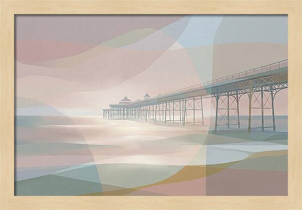 Ornamental Victorian Iron Pier Over Ocean