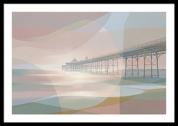 Ornamental Victorian Iron Pier Over Ocean