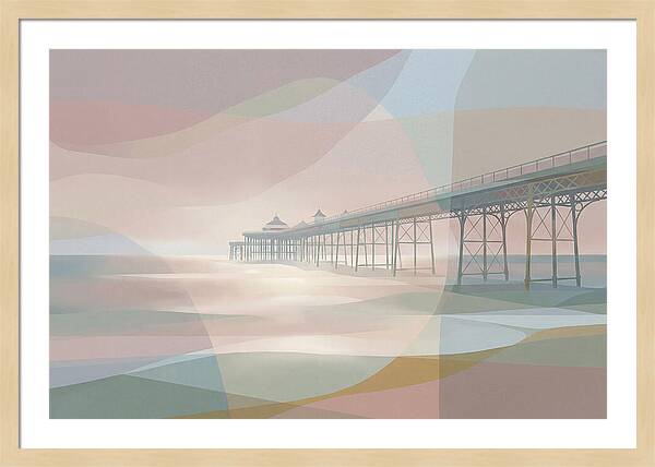 Ornamental Victorian Iron Pier Over Ocean